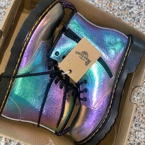 Dr. Martens Kids Multi Rainbow Boots